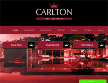 Tablet Screenshot of carltonrealestate.ae